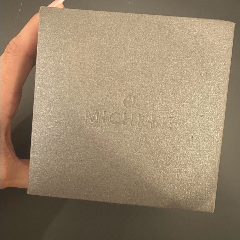 Michele Metallic Gray Box - Picture 2 of 5